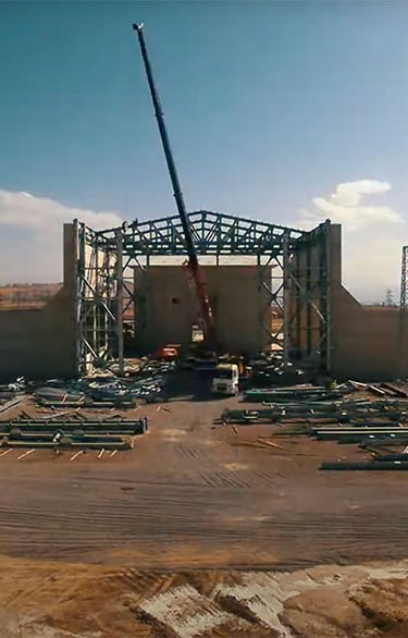 Santral inşaat time lapse