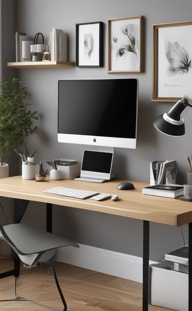 Tech essentials presented in a modern setup.