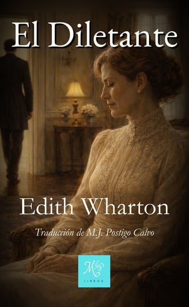 ortada del libro El Diletante de Edith Wharton - Edición Libros MJP