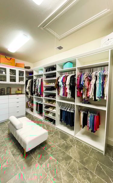 A Large Closet organized by Flawlessly Functional in San Antonio, TX