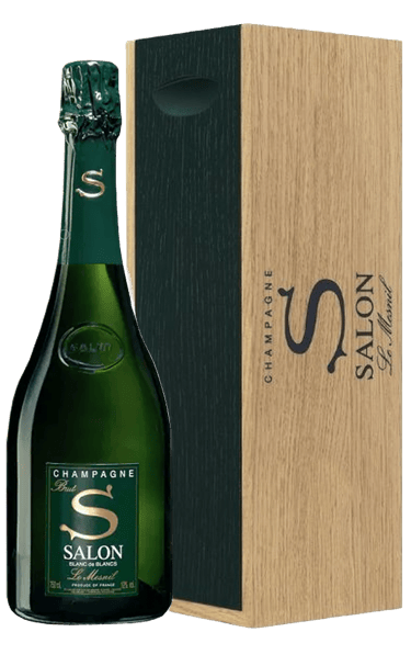 a bottle of wine with a wooden box and a bottle of wine