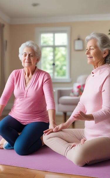 senior care, restorative yoga, yoga, chair yoga