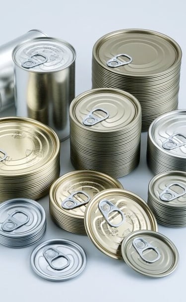 Tinplate and aluminum FA end Full Aperture end