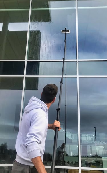 Glazenwasser Meppel - Telescopische bewassing