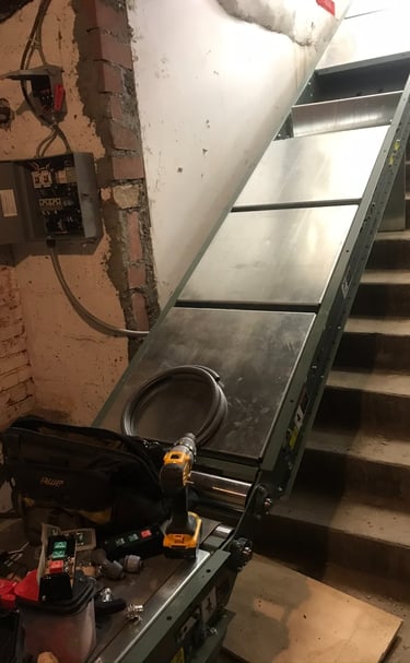 컨베어라인 설치작업 _ Conveyor line installation