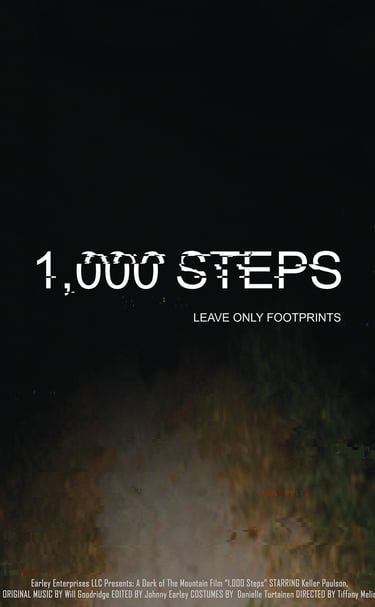 1000 Steps, One thousand steps, 2021, Poster, A Dark Trail
