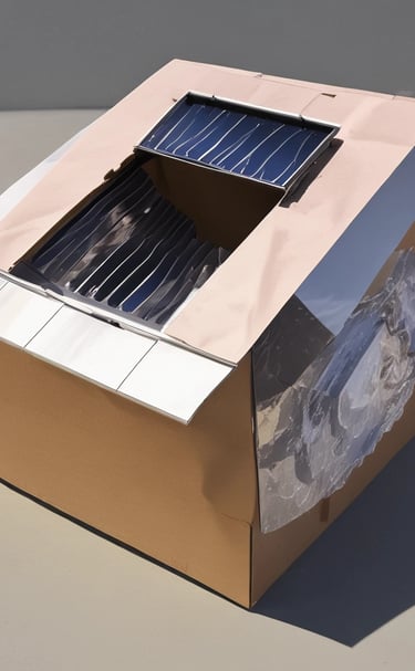 Two children are focused on working together at a laptop, with one pointing at the screen displaying a colorful, cartoon-like program. The setting suggests a classroom with various supplies and a bulletin board visible in the background.