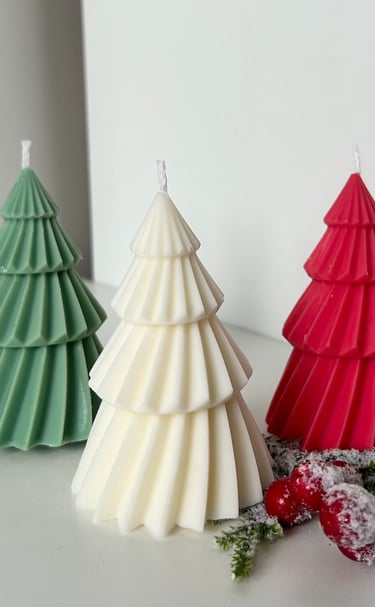 Natūralaus sojų vaško žvakės eglutės