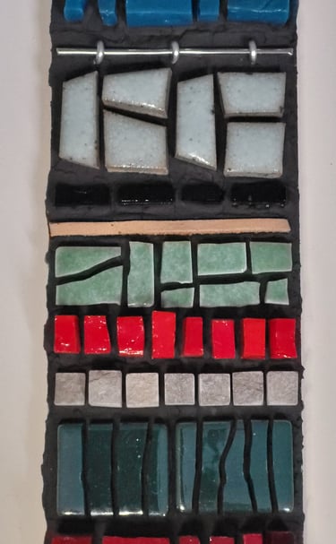 Détail d'une mosaique faite main