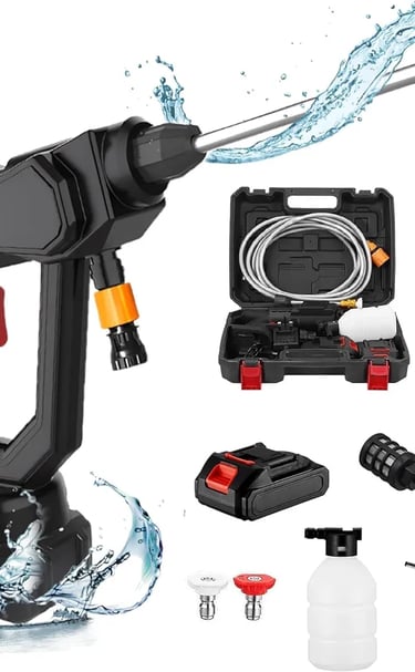 Water pressure gun with water hose