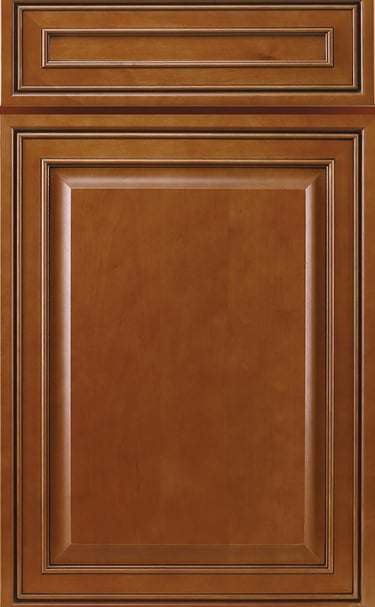 Mocha maple glazed kitchen cabinet
