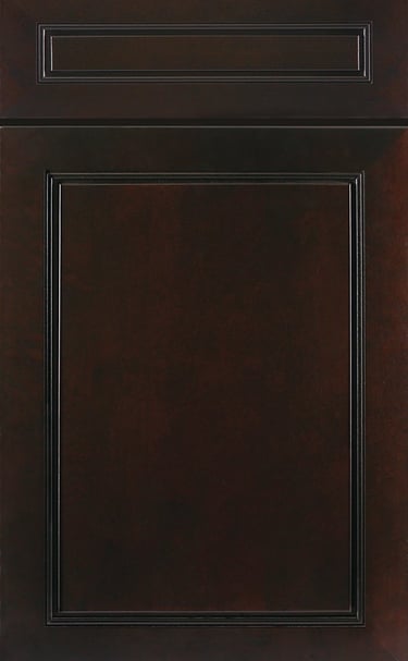 Espresso maple kitchen cabinet