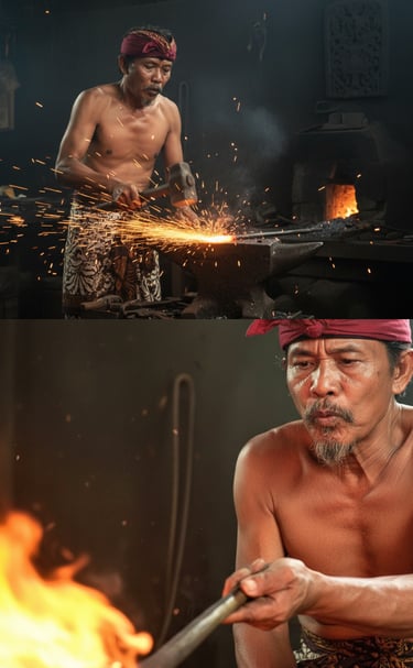 The making of Balinese silver