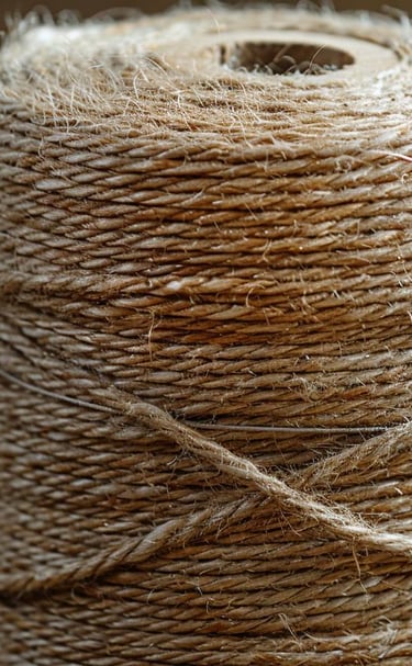 bobine de fil de jute
