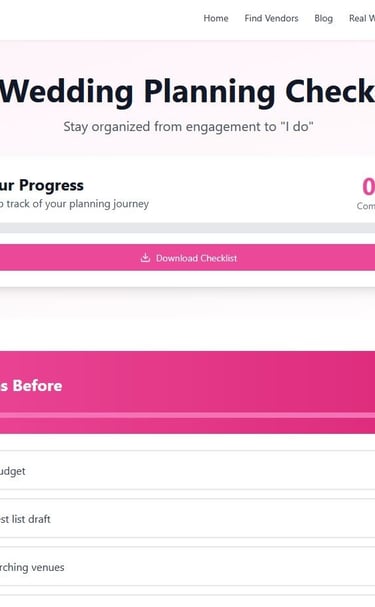 a wedding checklister with a checklister