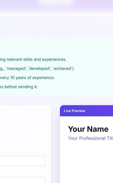 a website page with a purple and white background