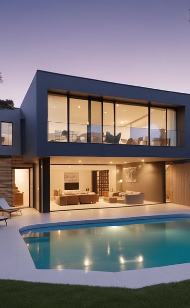 A cozy granny flat detached from the main house, surrounded by greenery.