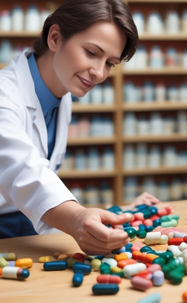 Close-up of premium olive oil bottles with golden labels on a rustic wooden table