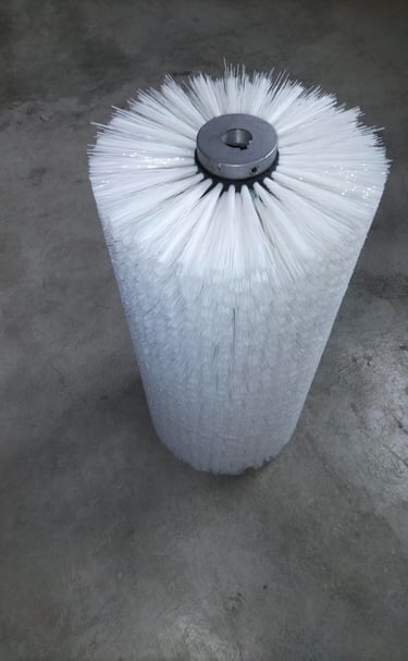 Cepillo cilindrico para limpieza de bloque de construcción