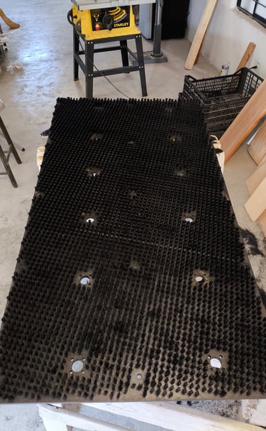 Cepillo para mesa de punzonadora