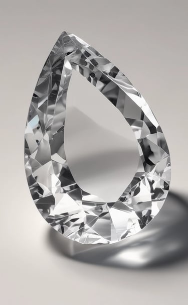 Macro shot of quartz crystals reflecting sunlight with a soft focus background.