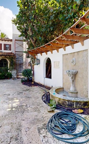 Courtyard exterior renovation Delray Beach