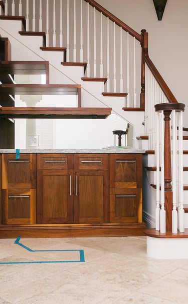 Custom staircase and cabinetry renovation Delray Beach