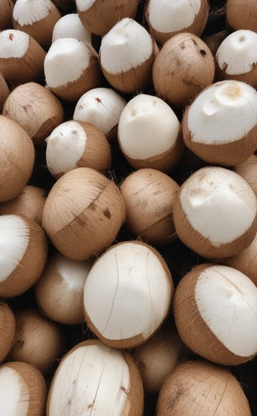 Close-up of ripe mangoes freshly harvested in India.