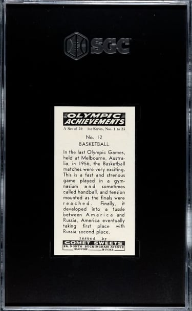 Vintage English Basketball Card