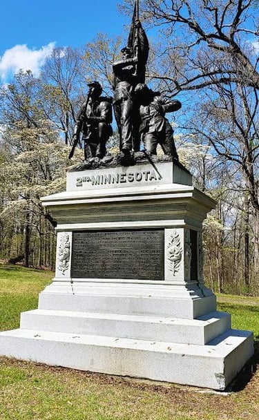 Ft. Oglethorpe, GA - Statue for Minnesota state at the Chickamauga battlefield