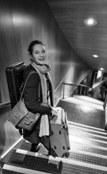 Viola player Dana Zemtsov backstage in TivoliVredenbrug Utrecht photo by Peter Tra