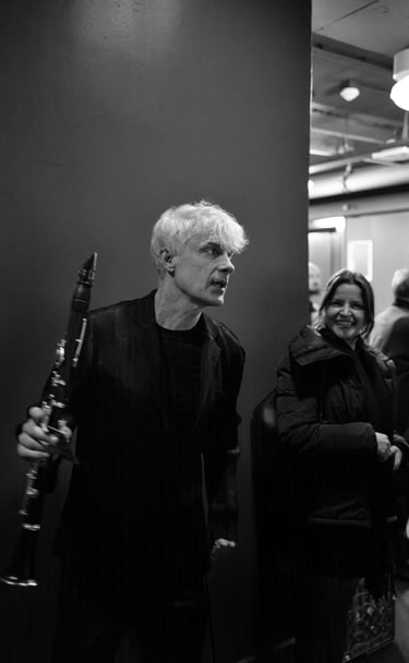 Clarinetist Martin Fröst backstage in TivoliVredenbrug Utrecht photo by Peter Tra
