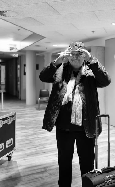 Conductor René Jacobs backstage in TivoliVredenbrug Utrecht photo by Peter Tra