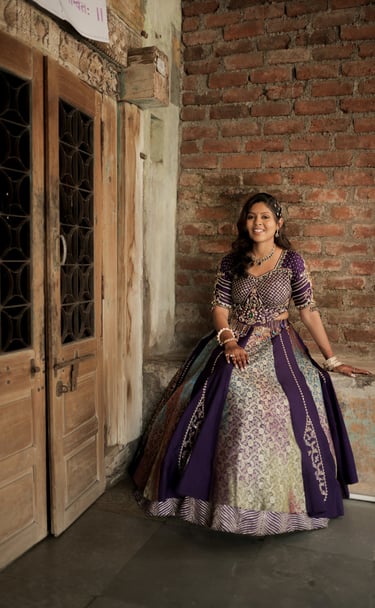 Wedding guest full makeup look by best makeup salon near me gotri vadodara