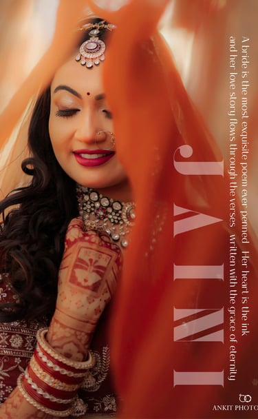 Close-up of HD bridal makeup and hairstyle near me in Gotri Vadodara by RD Bridal Makeup.