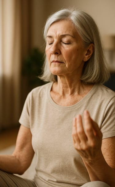 dechová cvičení zdravé stárnutí relaxace meditace stres po 60 duševní pohoda přirozené zdraví