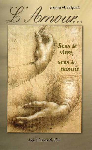 a drawing of a hands holding onto oneself