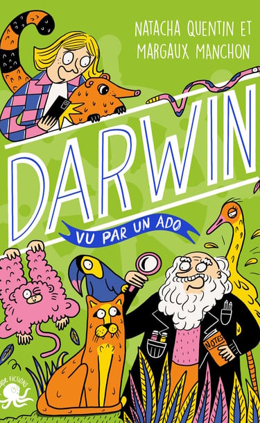 Première de couverture du roman documentaire Darwin vu par un ado