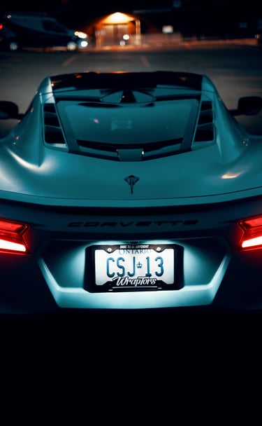Supercar, corvette c8, Montréal, mtl, car photography