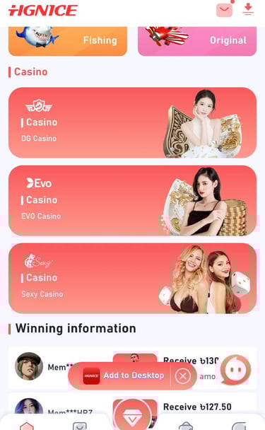 hgzy game login & HGNICE