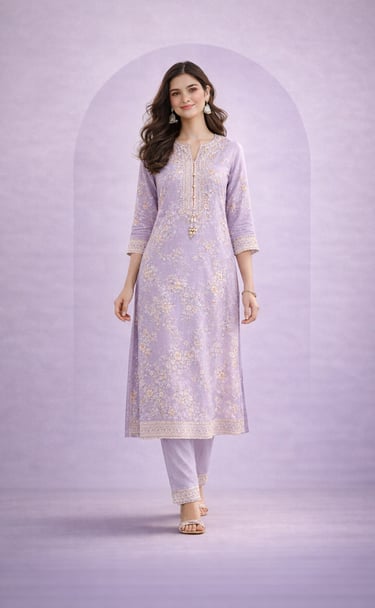 Women's kurta sets with dupatta elegant ethnic outfits – tryshopy