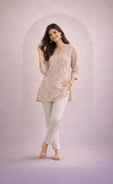 Women's stylish short kurtas for casual ethnic fashion – tryshopy