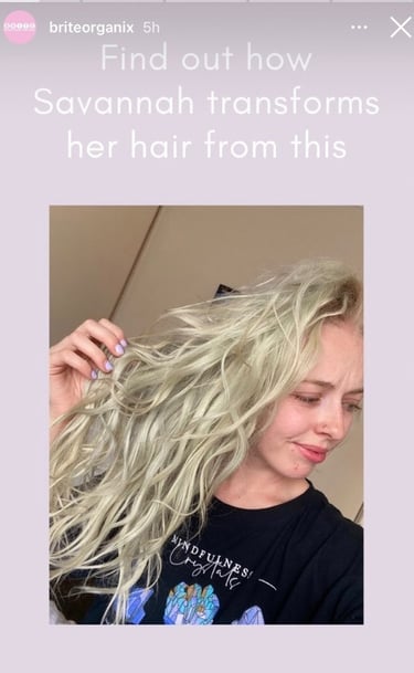 haircare collaboration savannah jade ireland