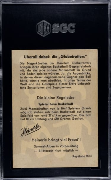 1950s globe trotters world tour international germany