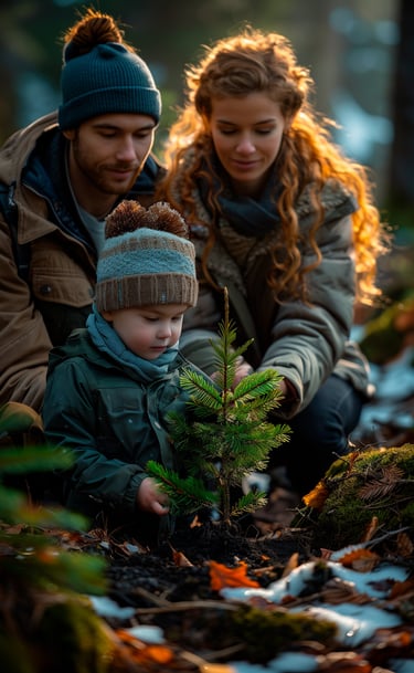 Sesión de fotos para familias en Bariloche. Fotografía familiar