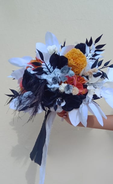 ramo de novia elegante y único diseño original