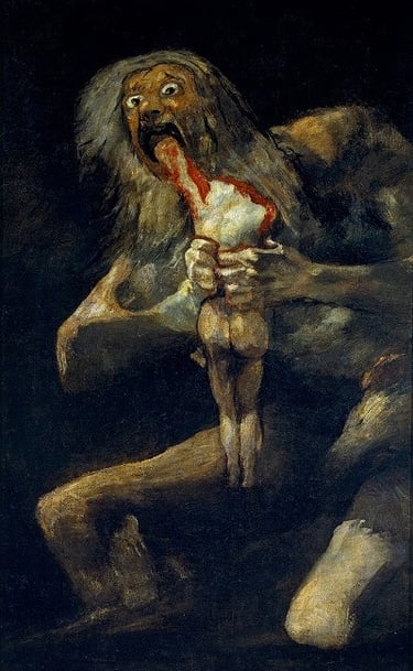 Saturne (Kronos) par Goya