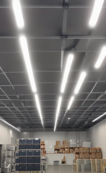 big spot lights installed by electrician in nuneaton