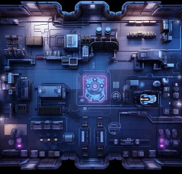 base cybernétique Battlemap