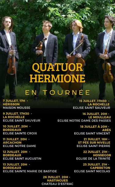 Quatuor Hermione - Tournée 2024